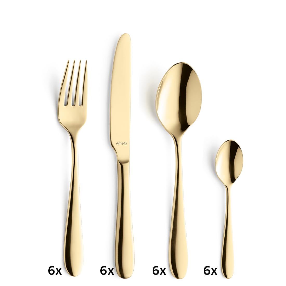 amefa-oxford-besteck-set-24-tlg-gold-edelstahl-6-pers image 2