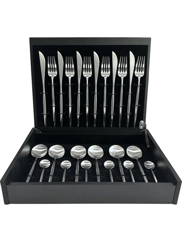 asa-selection-cutlery-besteckset-moon-24-tlg-silber-matt image 1