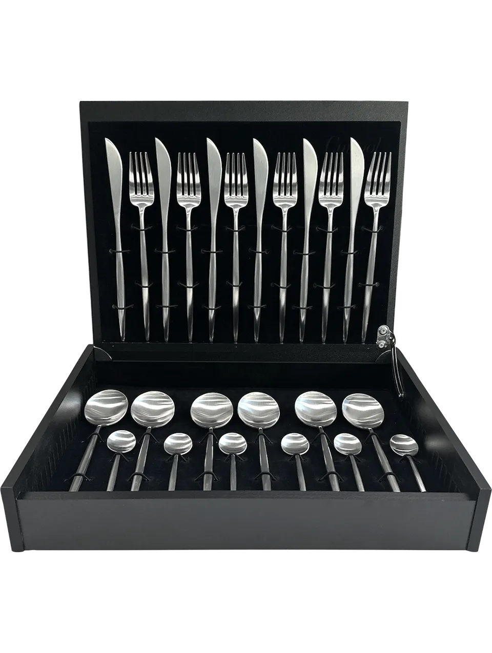 asa-selection-cutlery-besteckset-moon-24-tlg-silber-matt image 1