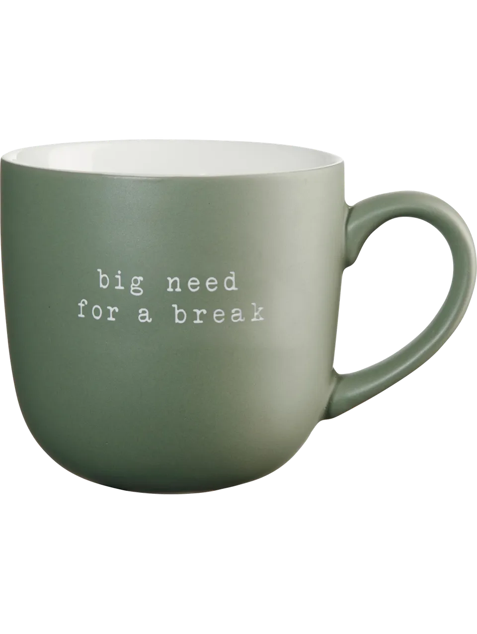 asa-selection-hey-henkelbecher-big-need-for-a-break-tasse-sandgestrahlt image 1