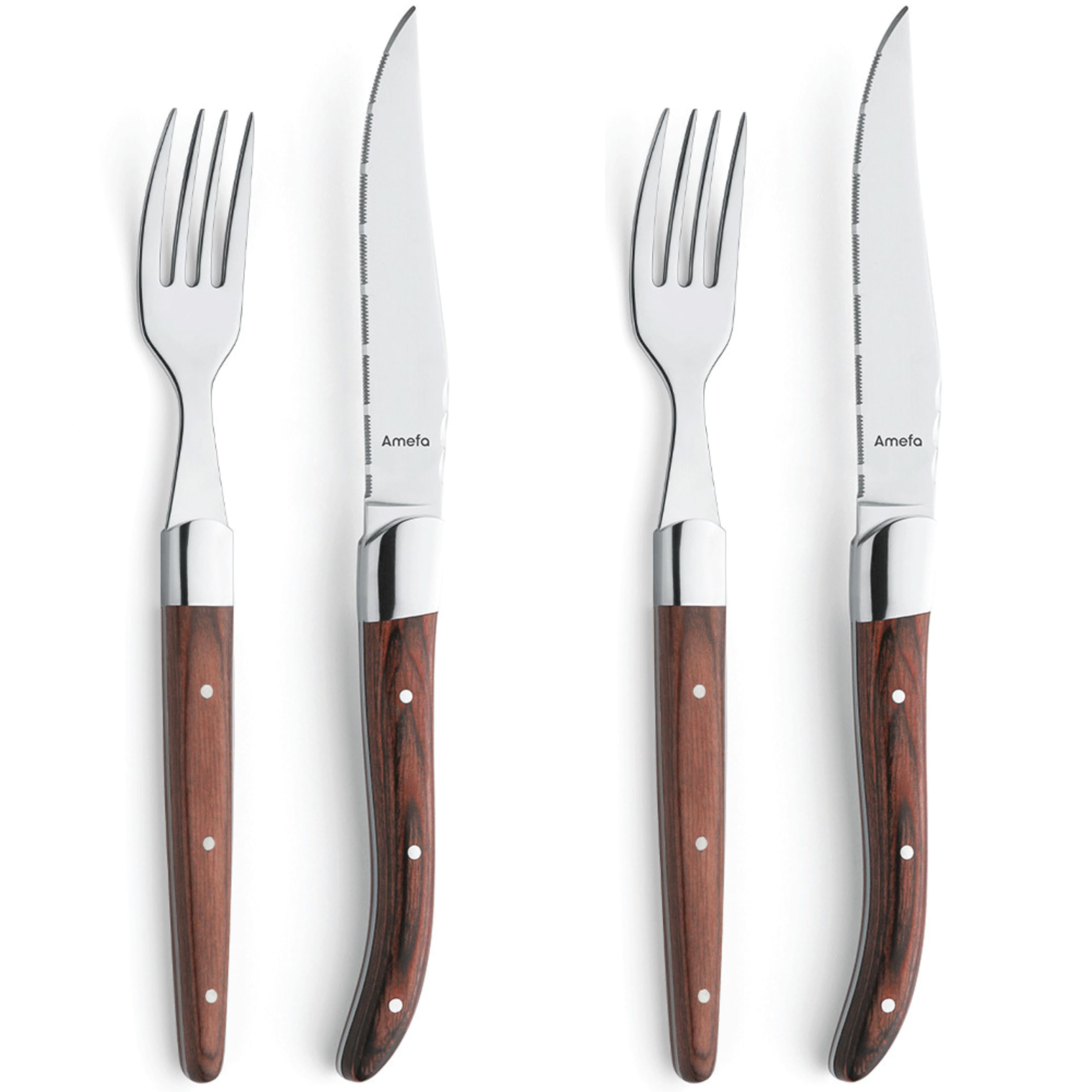 amefa-royal-steak-laguiole-steakmesser-6-teilig-holzgriffe-wellenschliff image 8