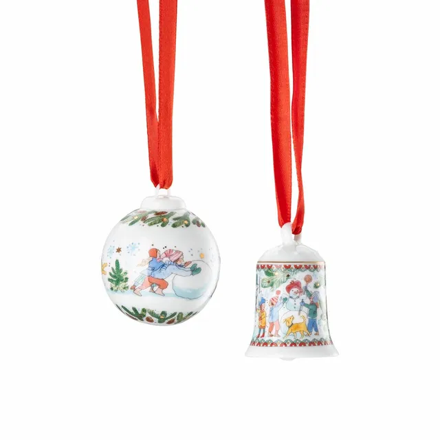 hutschenreuther-sammeledition-miniglocke-minikugel-set-weihnachtsspiele image 1