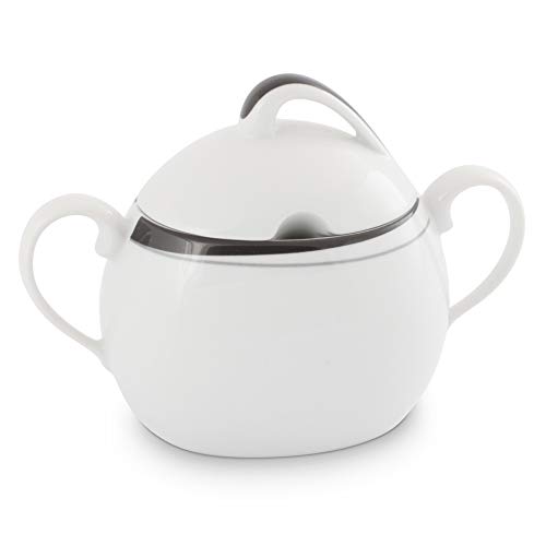 friesland-la-belle-zuckerdose-0-3l-black-white-porzellan image 1