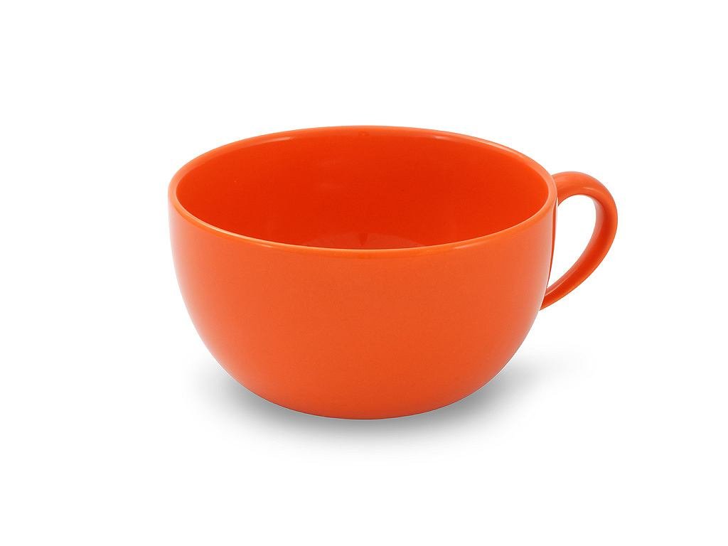 friesland-happymix-jumbotasse-0-56-l-orange-steingut image 1