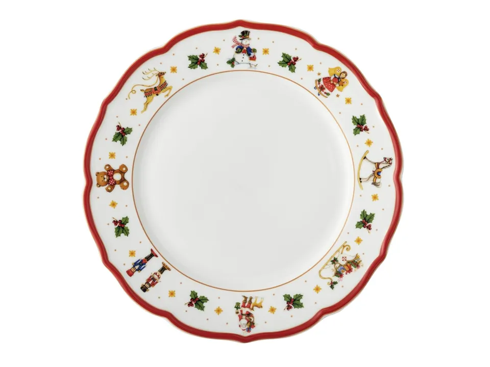 hutschenreuther-happy-wintertime-teller-flach-27-cm-rot-porzellan image 1
