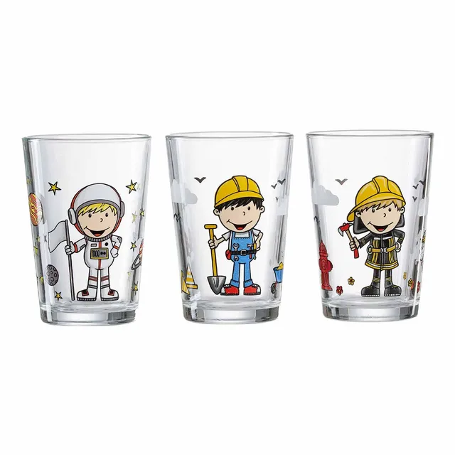 ritzenhoff-breker-kinderglaeser-berufe-jungen-205-ml-3er-set image 1