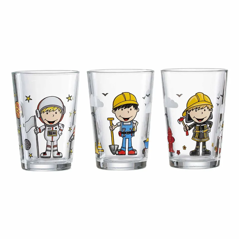 ritzenhoff-breker-kinderglaeser-berufe-jungen-205-ml-3er-set image 1