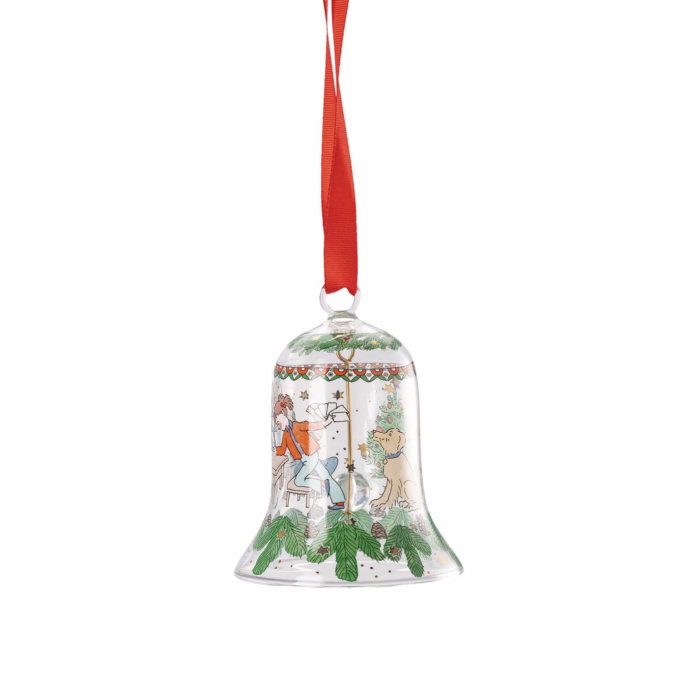hutschenreuther-sammeledition-weihnachten-glasglocke-weihnachtsspiele-7-cm image 2