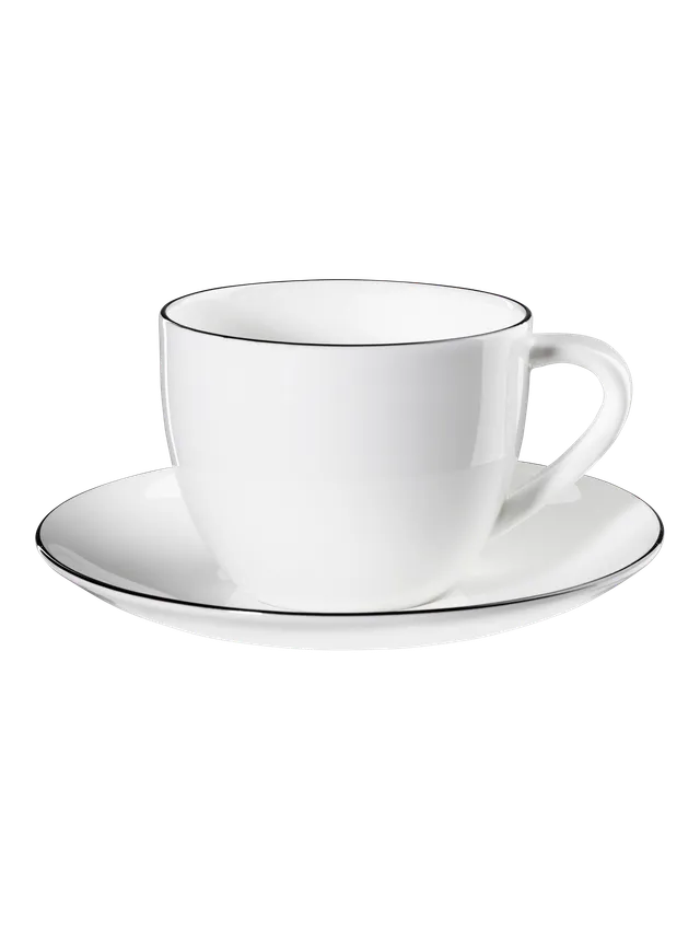 asa-selection-ligne-noire-cappuccinotasse-mit-untertasse-0-25-l image 1