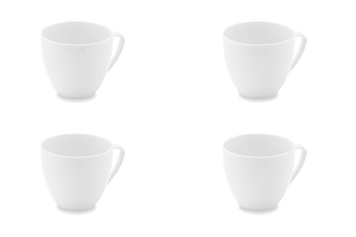 friesland-ecco-kaffee-obertasse-porzellan-4er-set-wei image 1