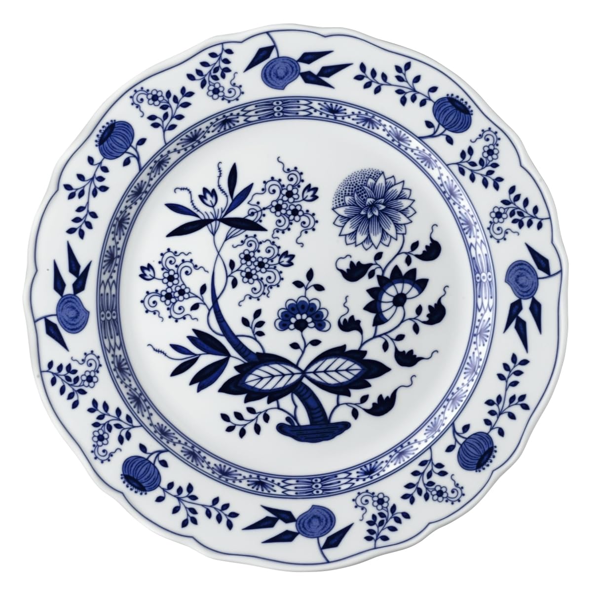 hutschenreuther-blau-zwiebelmuster-platzteller-31-cm-mit-fahne image 1