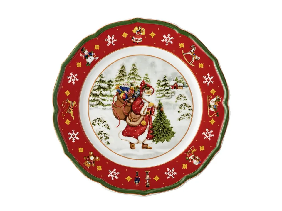 hutschenreuther-happy-wintertime-teller-flach-22cm-porzellan image 1