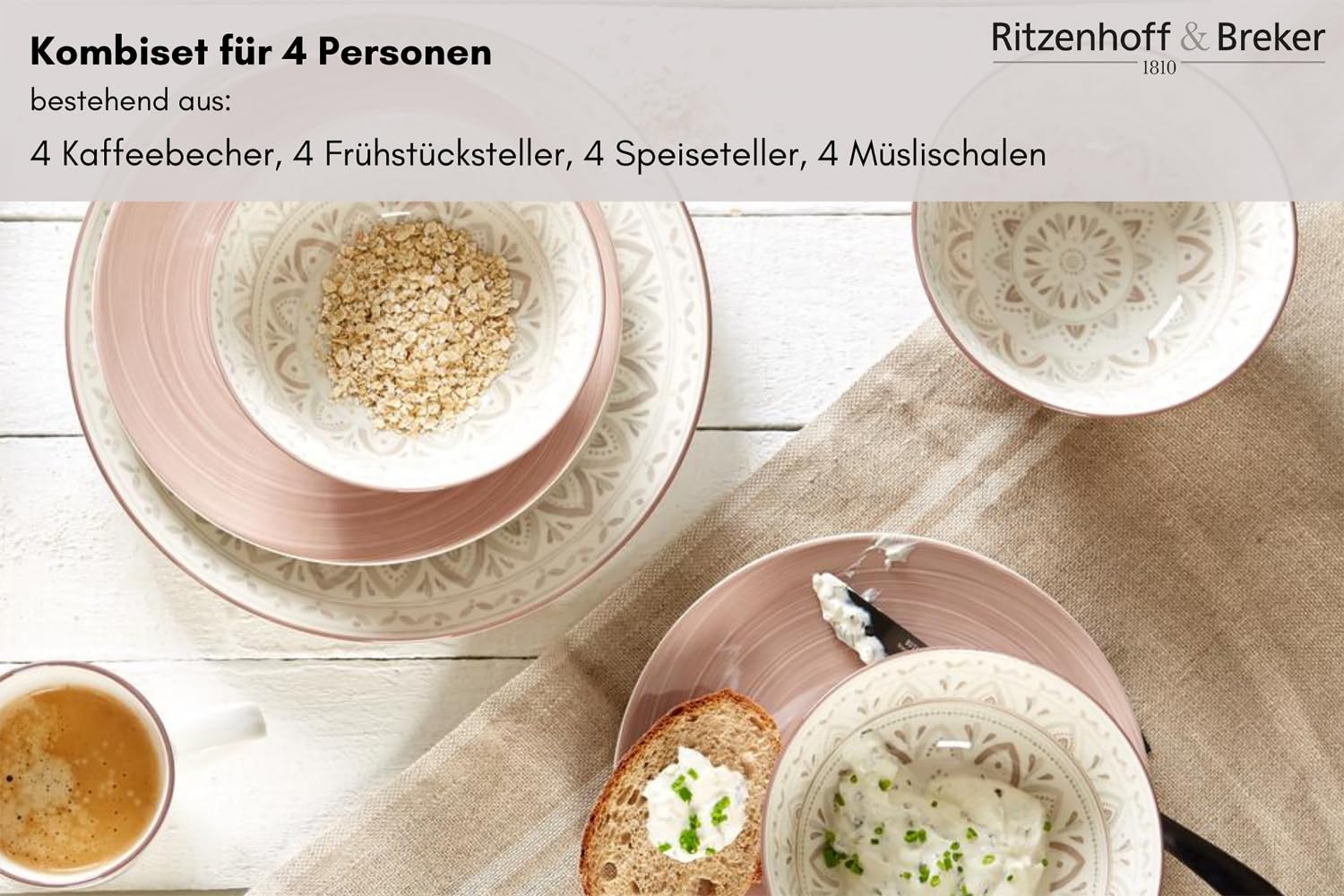 ritzenhoff-breker-valencia-kombiservice-16-tlg-porzellan-braun image 2