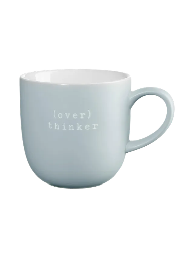 asa-selection-hey-mugs-henkelbecher-over-thinker-statement image 1