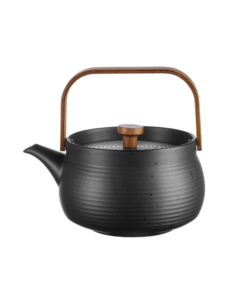 asa-selection-teekanne-black-porzellan-holzgriff-filter image 1