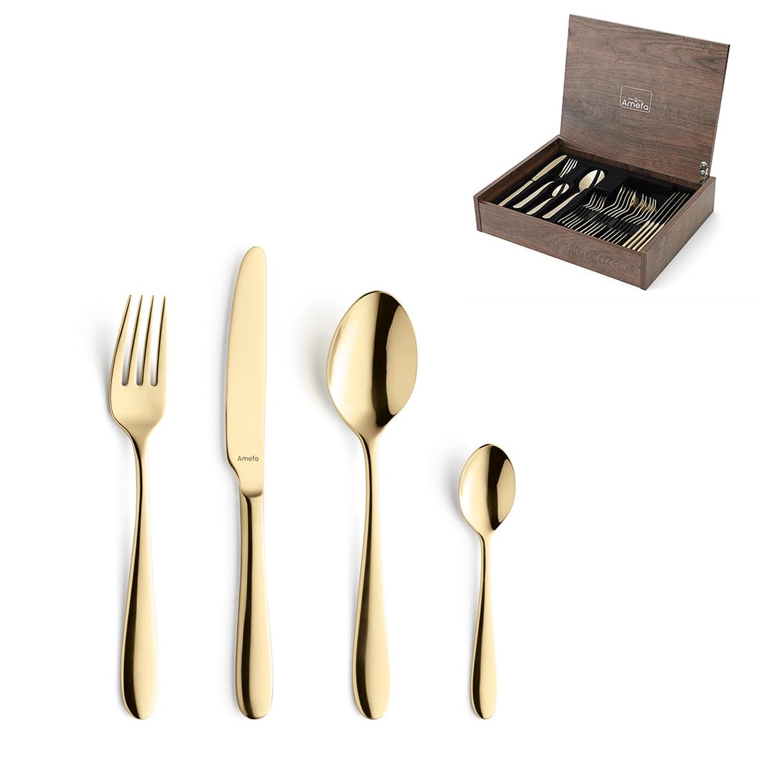 amefa-oxford-besteck-set-24-tlg-gold-edelstahl-6-pers image 1