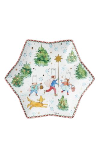 hutschenreuther-weihnachtsspiele-sternschale-24-cm-rot-beige image 4