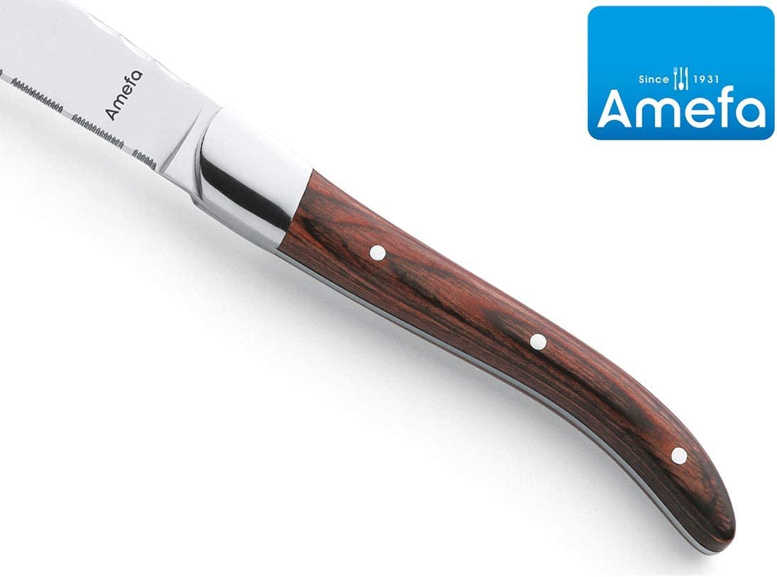 amefa-royal-steak-laguiole-steakmesser-6-teilig-holzgriffe-wellenschliff image 4