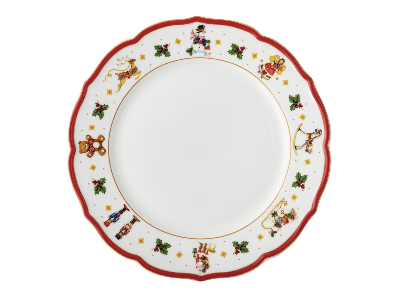 hutschenreuther-happy-wintertime-teller-flach-27-cm-rot-porzellan image 1