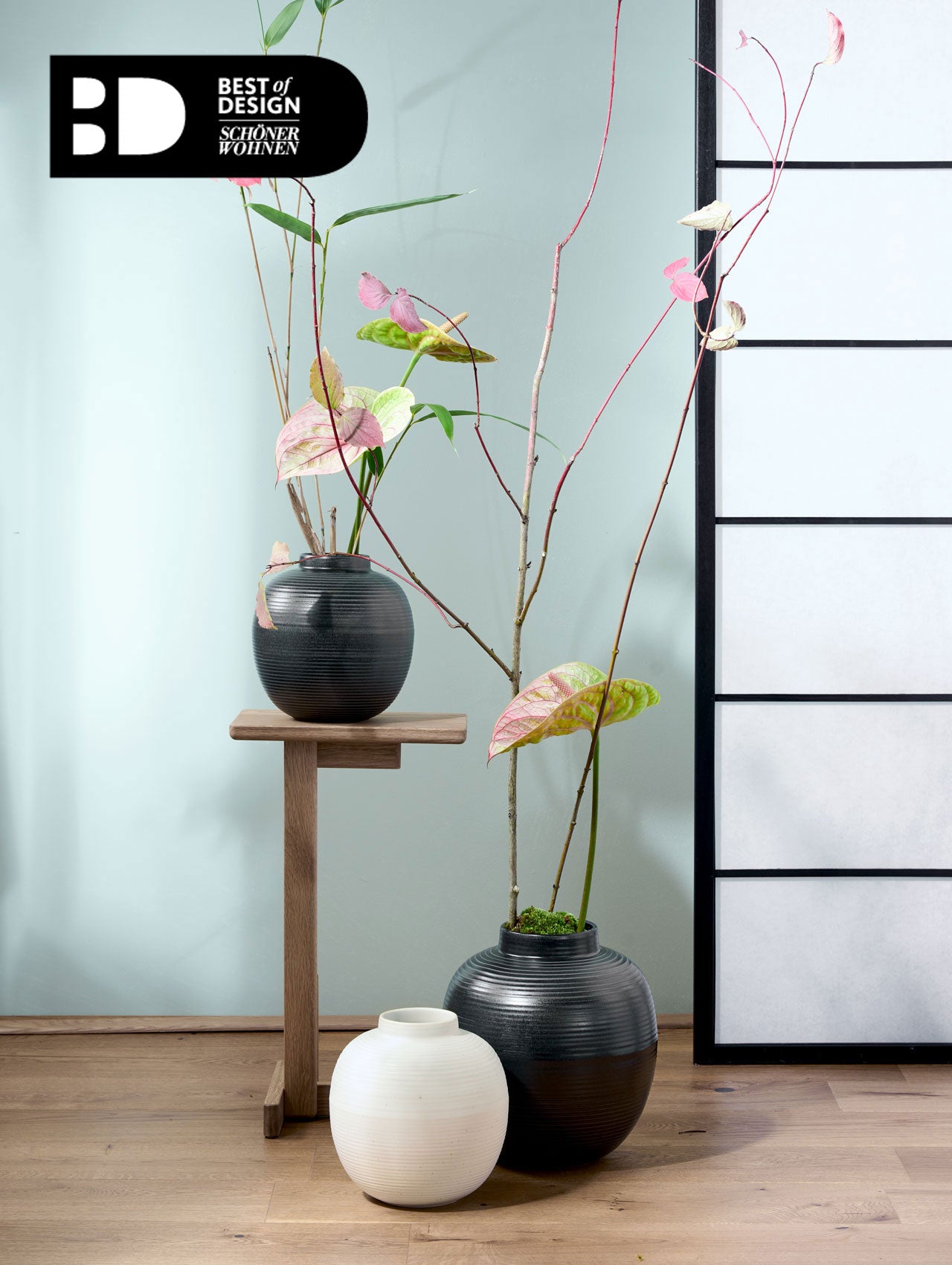 asa-selection-vase-black-schwarz-29-cm-blumenvase image 3
