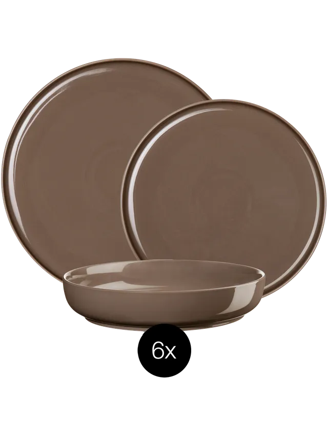 asa-selection-coppa-kaori-tellerset-18-teilig-beige image 1