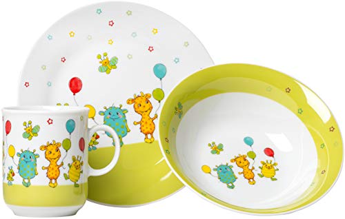 ritzenhoff-breker-kindergeschirr-set-monsterchen-3-teilig-porzellan image 3