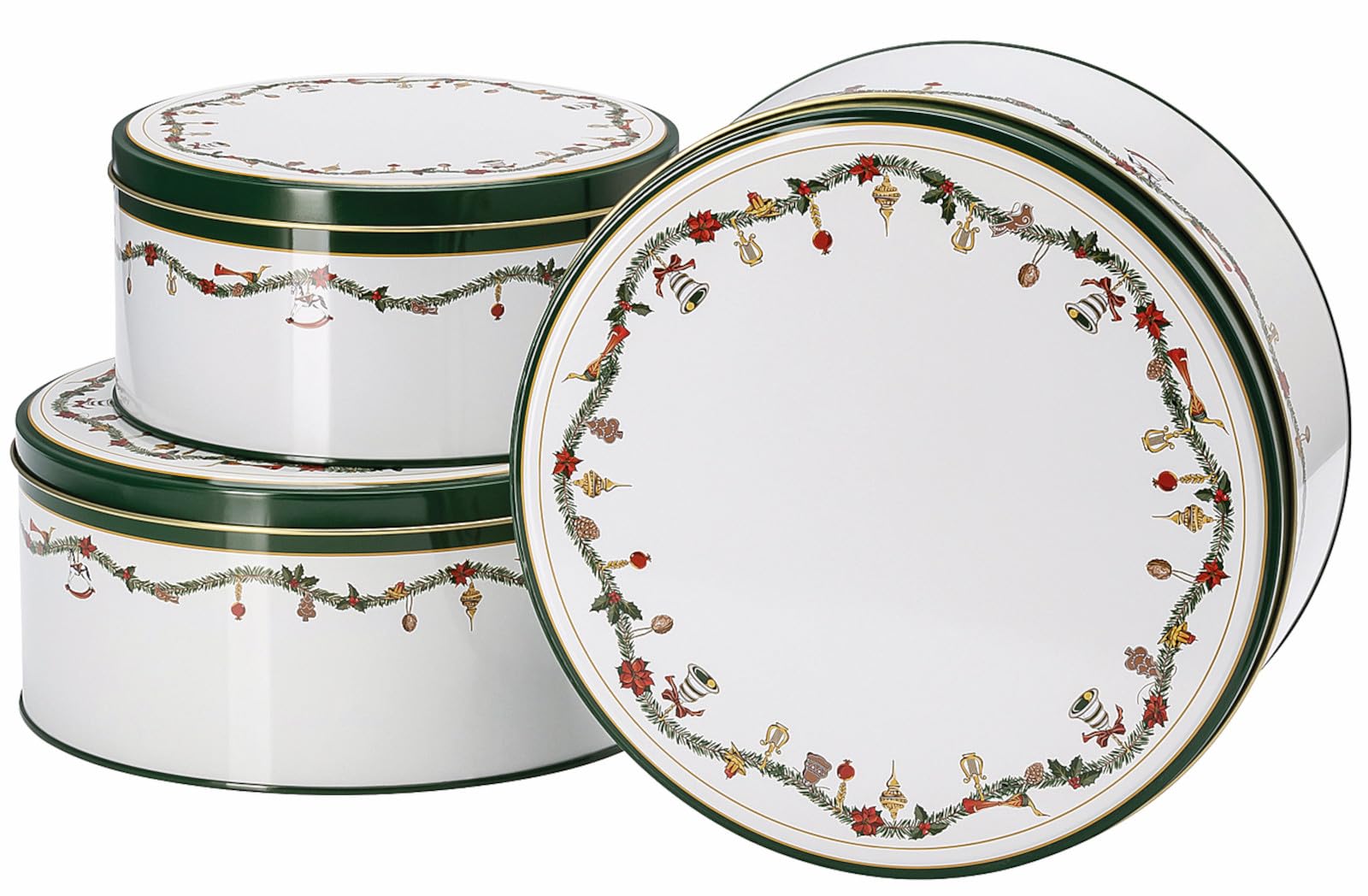 hutschenreuther-nora-christmas-keksdosen-3er-set-blech-gr-n image 1