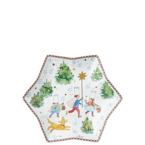 hutschenreuther-weihnachtsspiele-sternschale-24-cm-rot-beige image 6