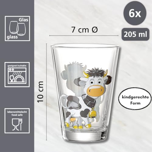 ritzenhoff-breker-hoftiere-kindergl-ser-set-6-tlg-205-ml-glas image 6