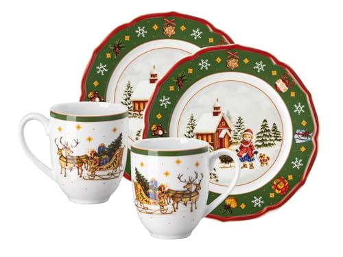 hutschenreuther-happy-wintertime-set-4-tlg-gr-n-tassen-teller image 3