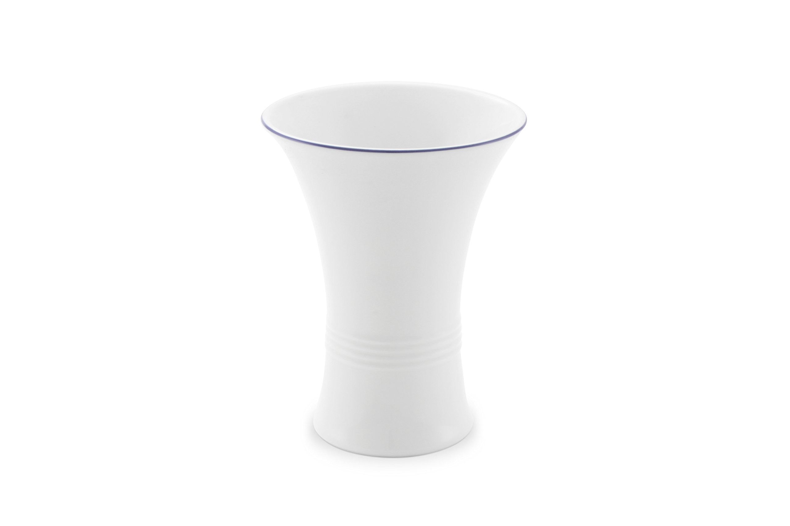 friesland-kleine-brise-vase-15cm-jeverland-porzellan-blauer-rand image 1