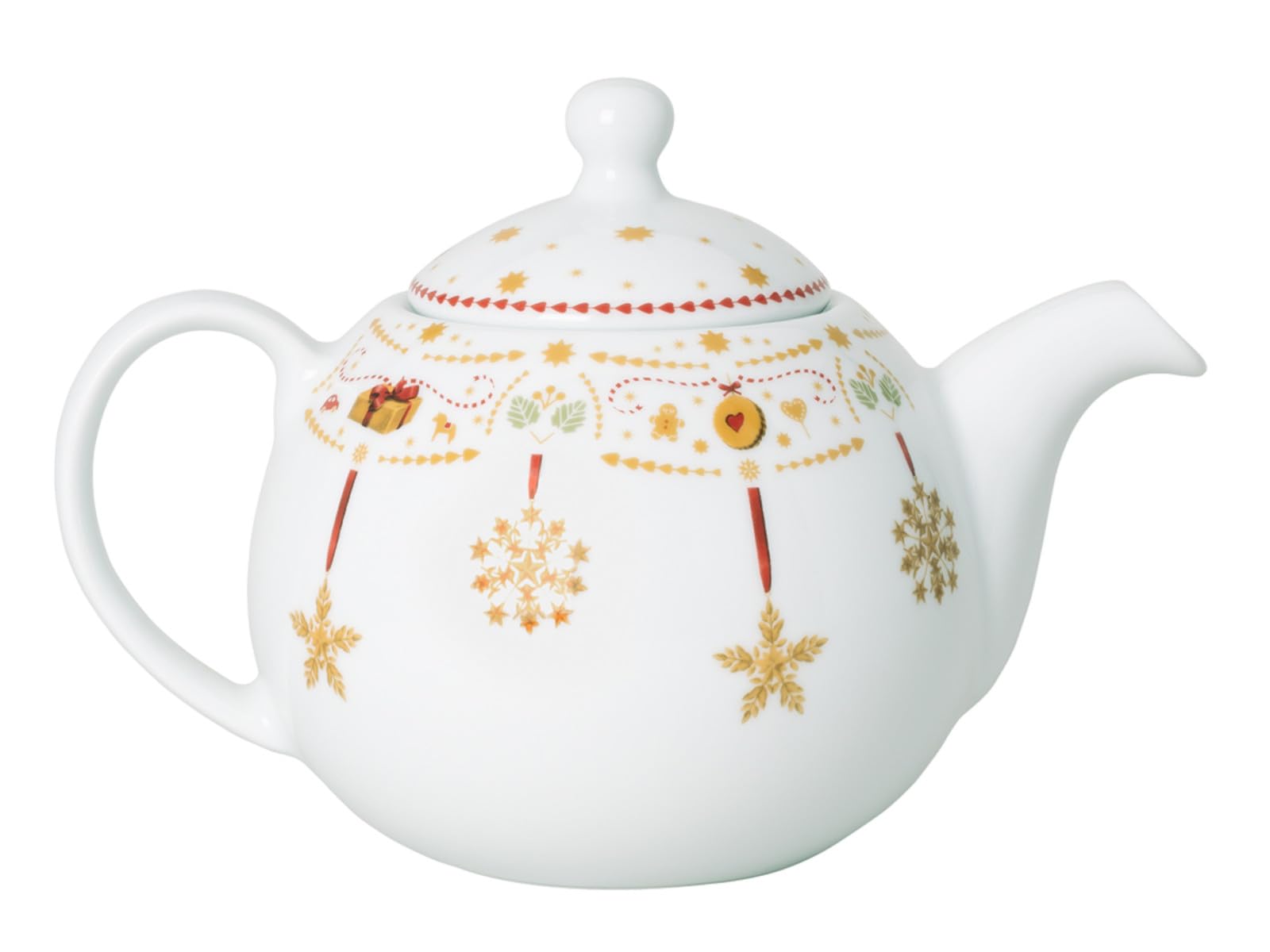 hutschenreuther-christmas-love-teekanne-1-0l-porzellan-rot-beige image 2