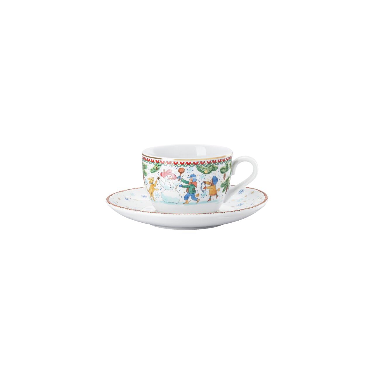 hutschenreuther-weihnachtsspiele-cappuccinotasse-2-tlg-0-22l-motiv image 2