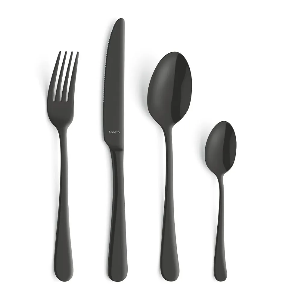 amefa-austin-besteckset-24-tlg-schwarz-6-personen-edelstahl image 1