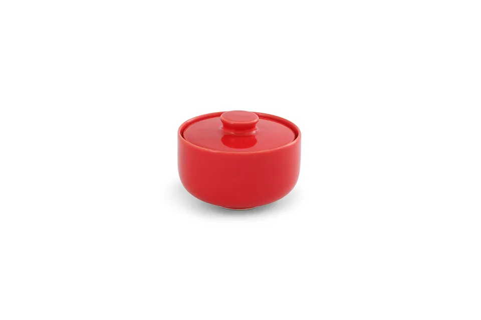 friesland-happymix-zuckerdose-0-25l-rot-steingut image 1