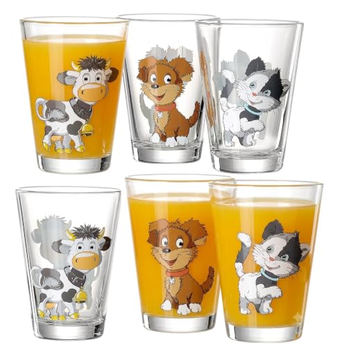 ritzenhoff-breker-hoftiere-kindergl-ser-set-6-tlg-205-ml-glas image 4