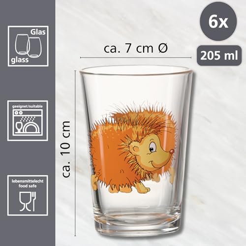 ritzenhoff-breker-waldtiere-kindergl-ser-set-6-tlg-205ml-glas image 6