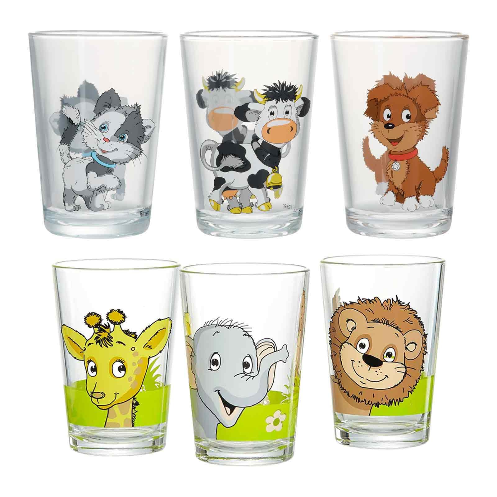 ritzenhoff-breker-dschungeltiere-kinderbecher-dino-6er-200-ml image 6