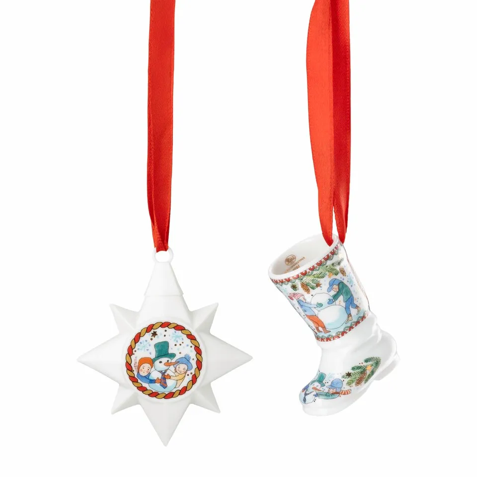 hutschenreuther-weihnachtsspiele-anh-nger-set-mini-stern-stiefel-limitiert image 1