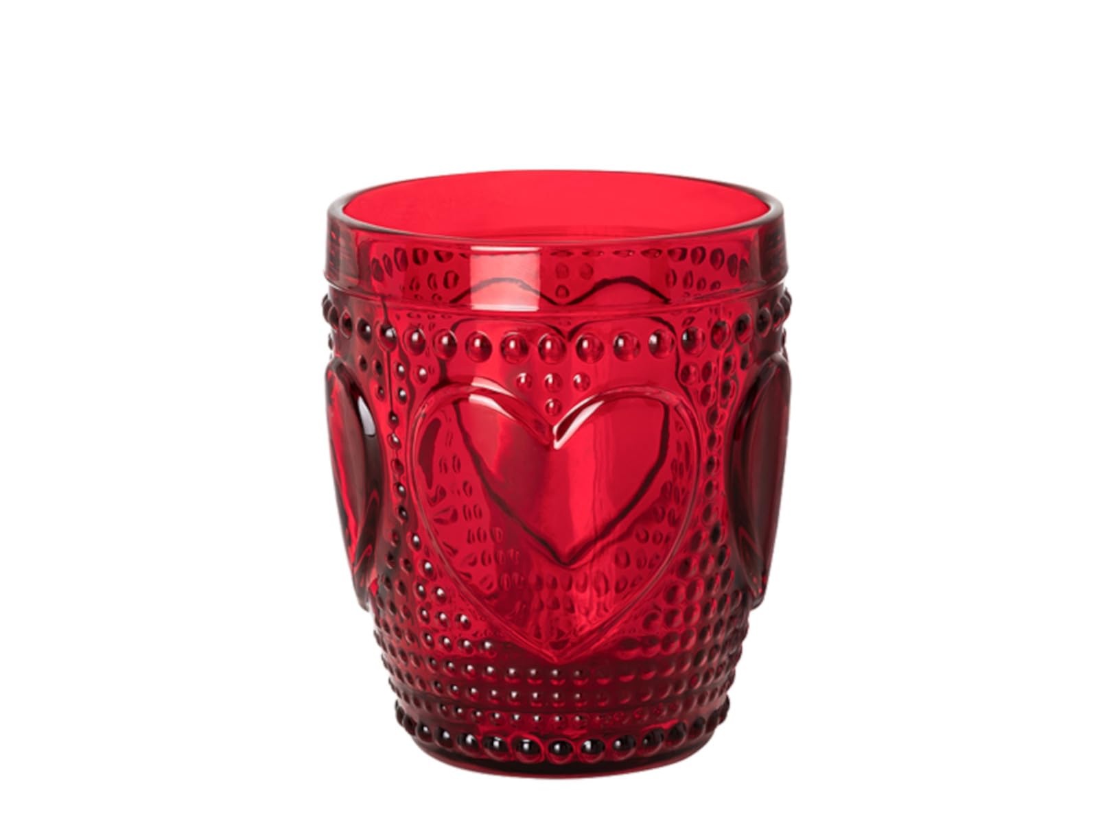 hutschenreuther-christmas-love-glasbecher-10-cm-rot-beige-glas image 2