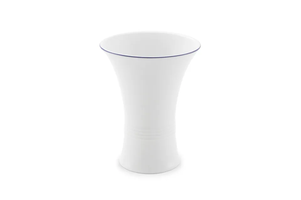 friesland-kleine-brise-vase-15cm-jeverland-porzellan-blauer-rand image 1