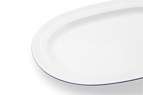 friesland-kleine-brise-platte-oval-32-cm-blauer-rand image 2