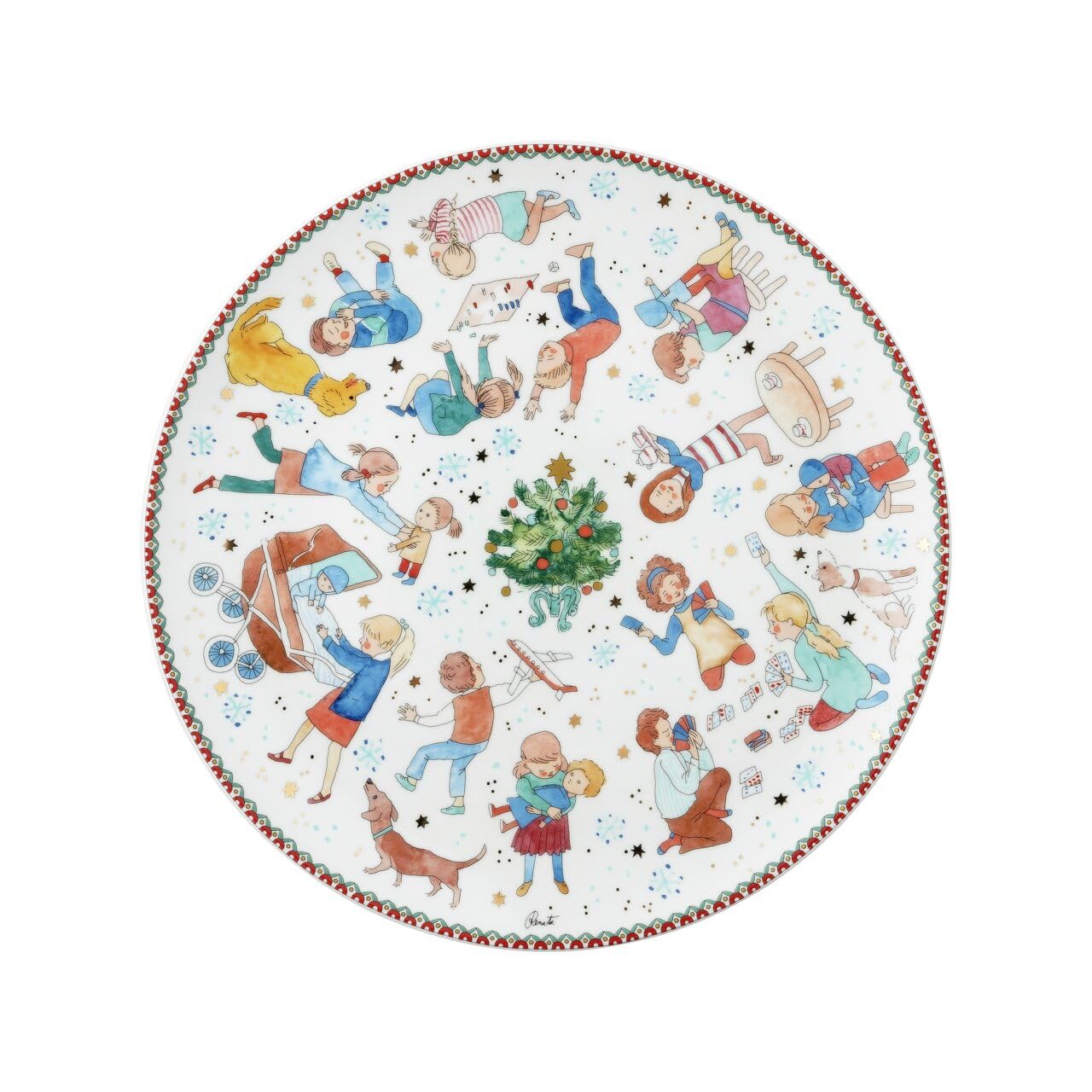 hutschenreuther-weihnachtsspiele-pl-tzchenteller-28cm-porzellan image 2