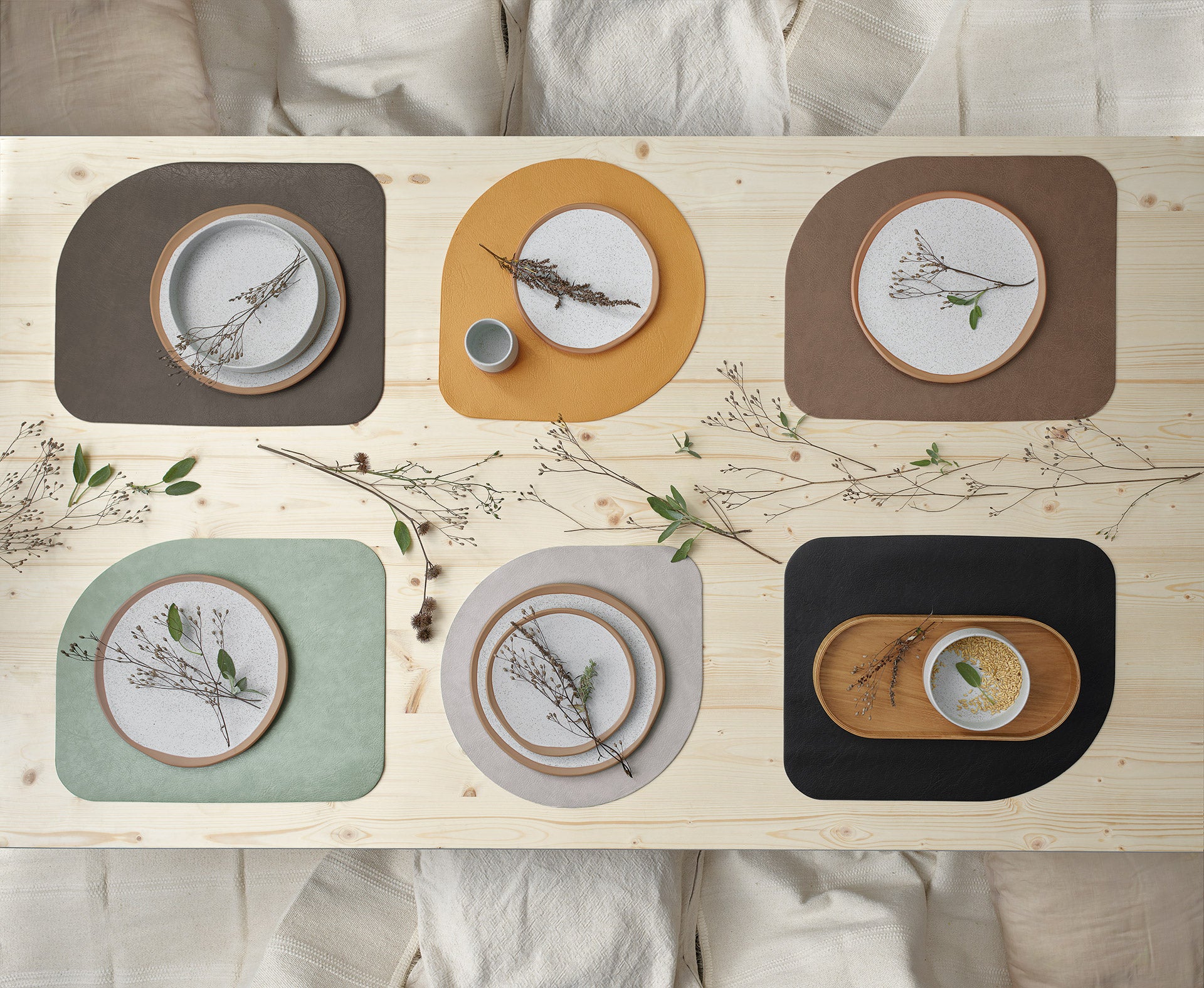 asa-selection-homeware-tischset-nougat-46x36-5-cm-pu image 3