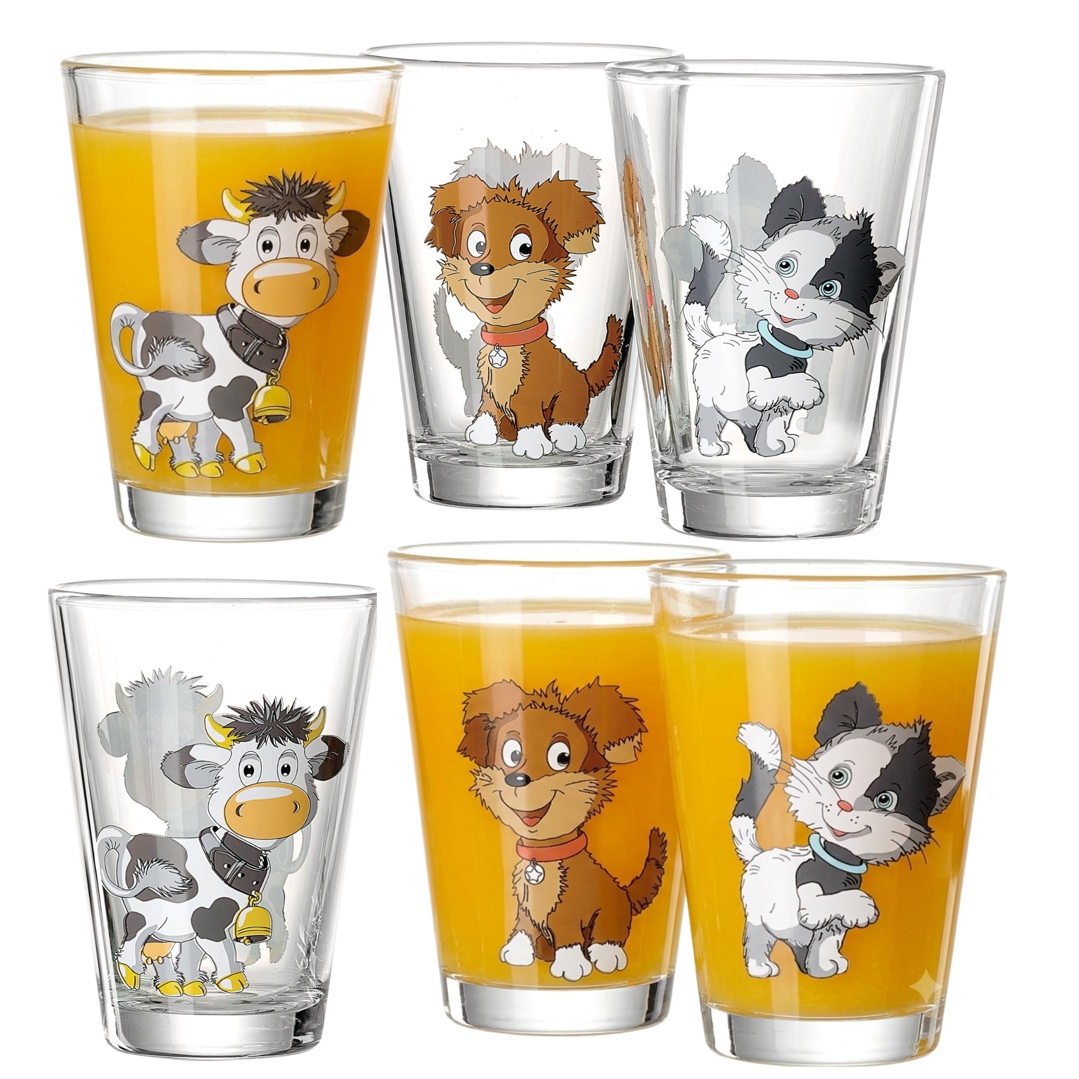ritzenhoff-breker-hoftiere-kindergl-ser-set-6-tlg-205-ml-glas image 1