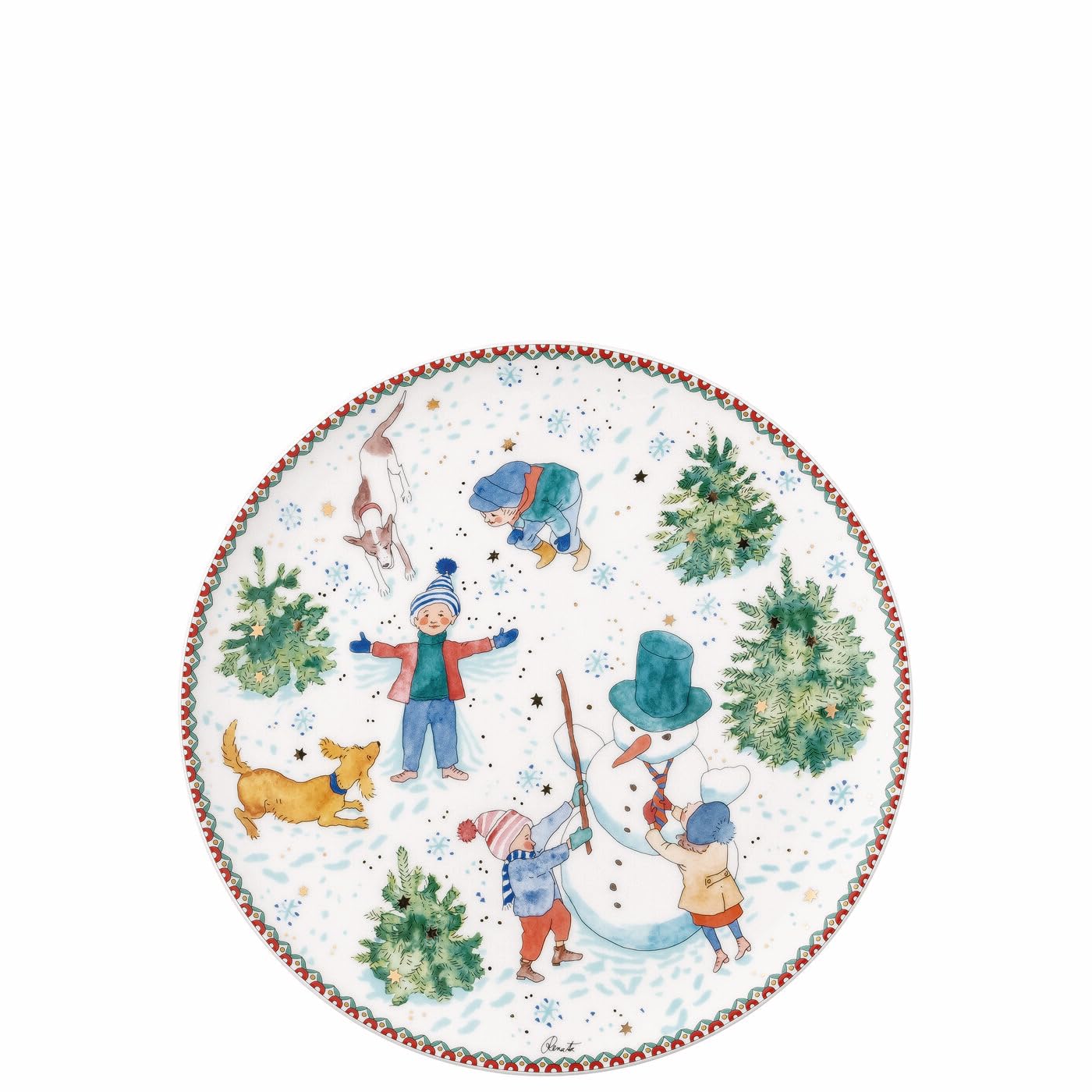 hutschenreuther-sammeledition-weihnachtsspiele-teller-22-cm-2025 image 3