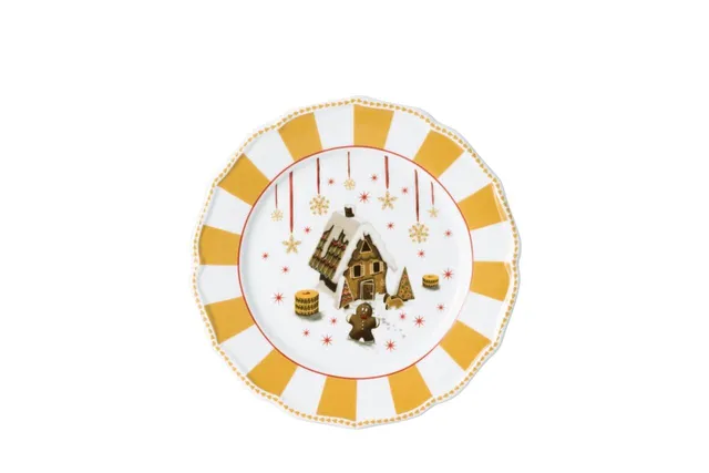 hutschenreuther-christmas-love-teller-flach-22-cm-beige-porzellan image 1