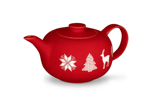 friesland-happymix-teekanne-1-15-l-winterzauber-rot-steingut image 1