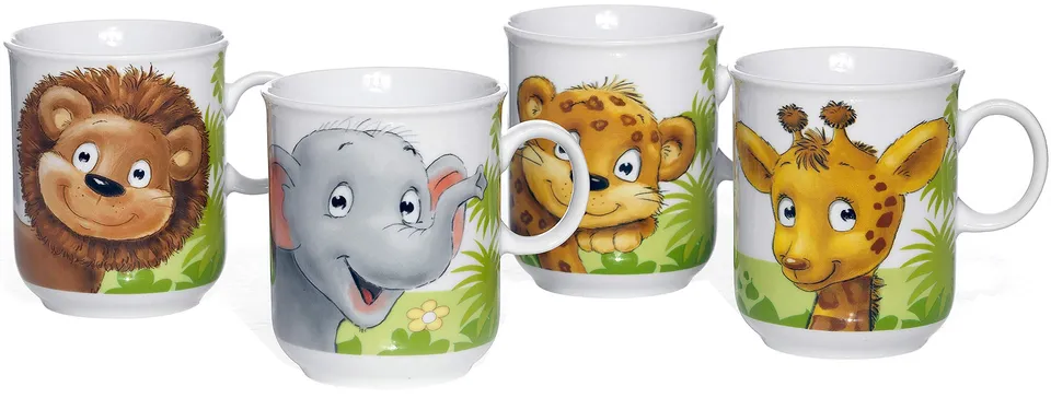ritzenhoff-breker-dschungeltiere-kinderbecher-4-tlg-250ml image 1