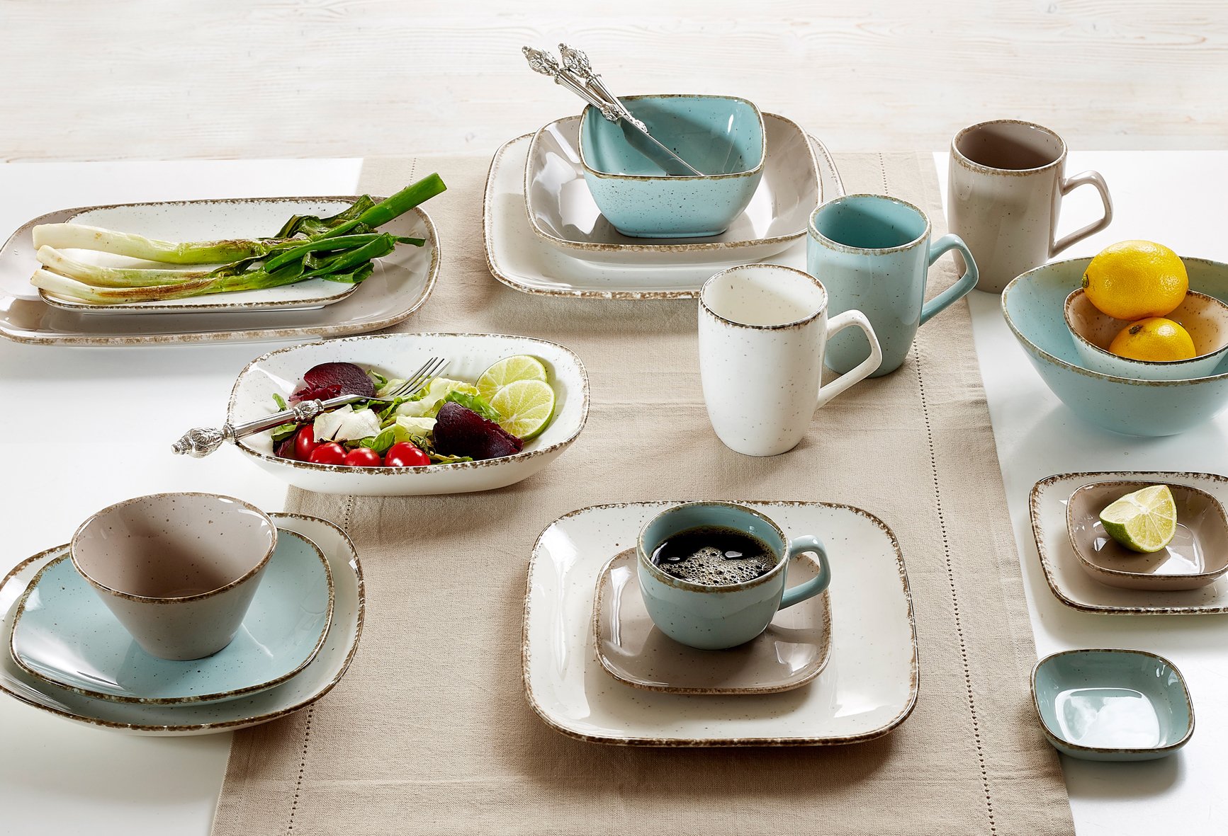 ritzenhoff-breker-casa-tafelservice-8-tlg-nougat-steinzeug-4-pers image 6